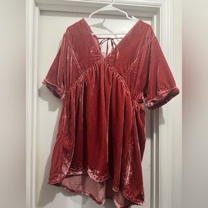 Free People Ivy Velvet Mini Dress